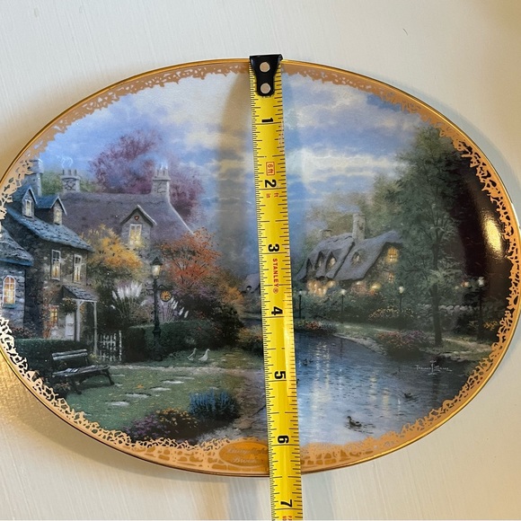1994 Thomas Kinkade Plate “Lamplight Brooke” No. 6118 A. 1st issue in Coll. - Picture 7 of 11